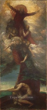 La denuncia de Adán y Eva simbolista George Frederic Watts Pinturas al óleo